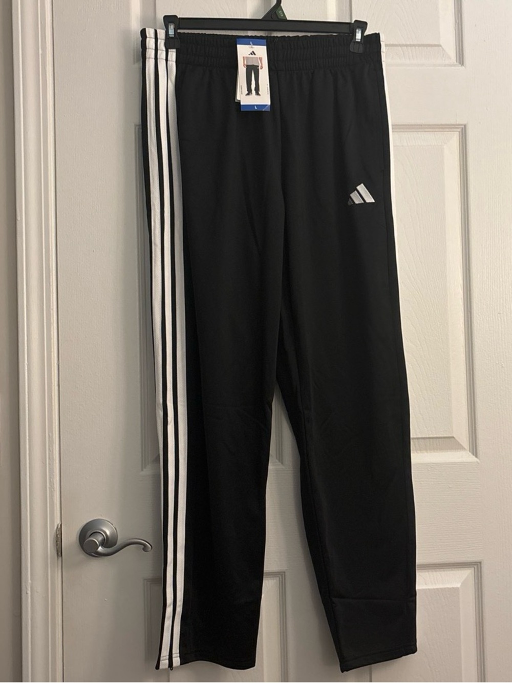 Brand new with tags Large Black Adidas Men's Tricot Track Pants